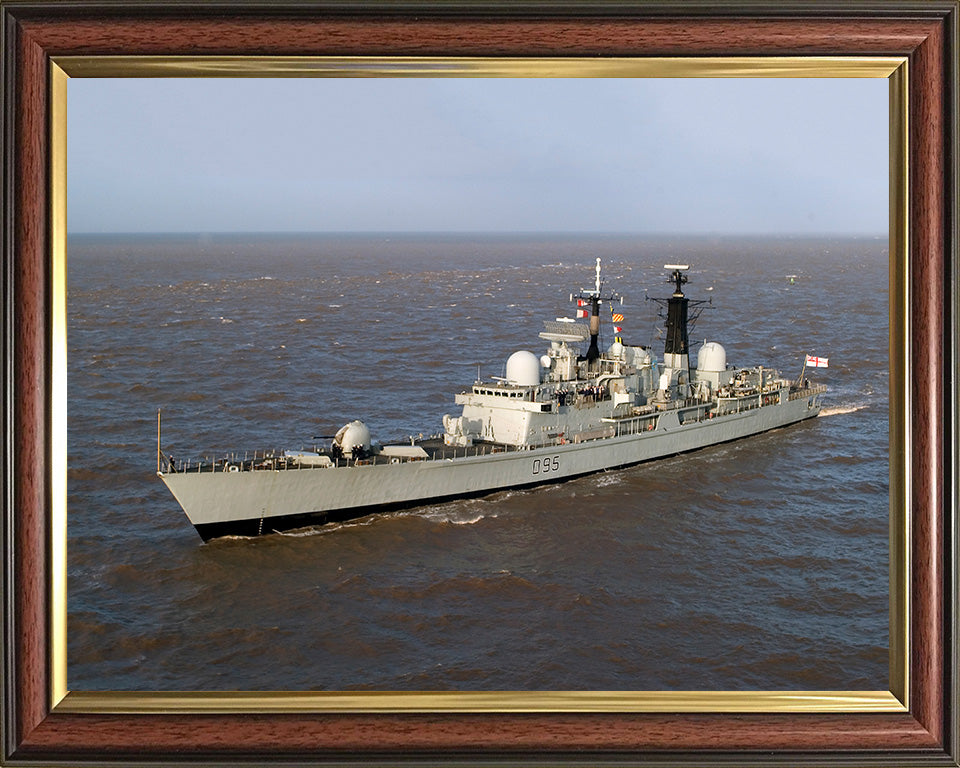 HMS Manchester D95 | Photo Print | Framed Print | Type 42 | Destroyer | Royal Navy Hampshire Prints 10 x 8 Classic Frame No