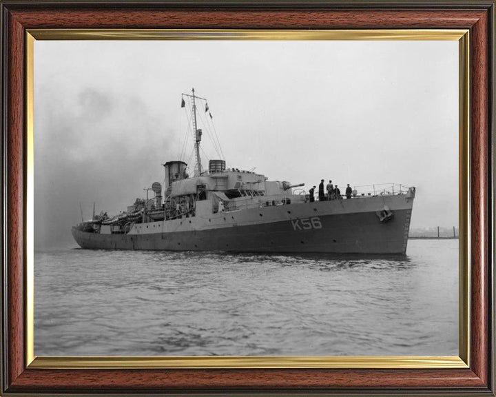 HMS Asphodel K56 Royal Navy Flower class corvette Photo Print or Framed Print - Hampshire Prints