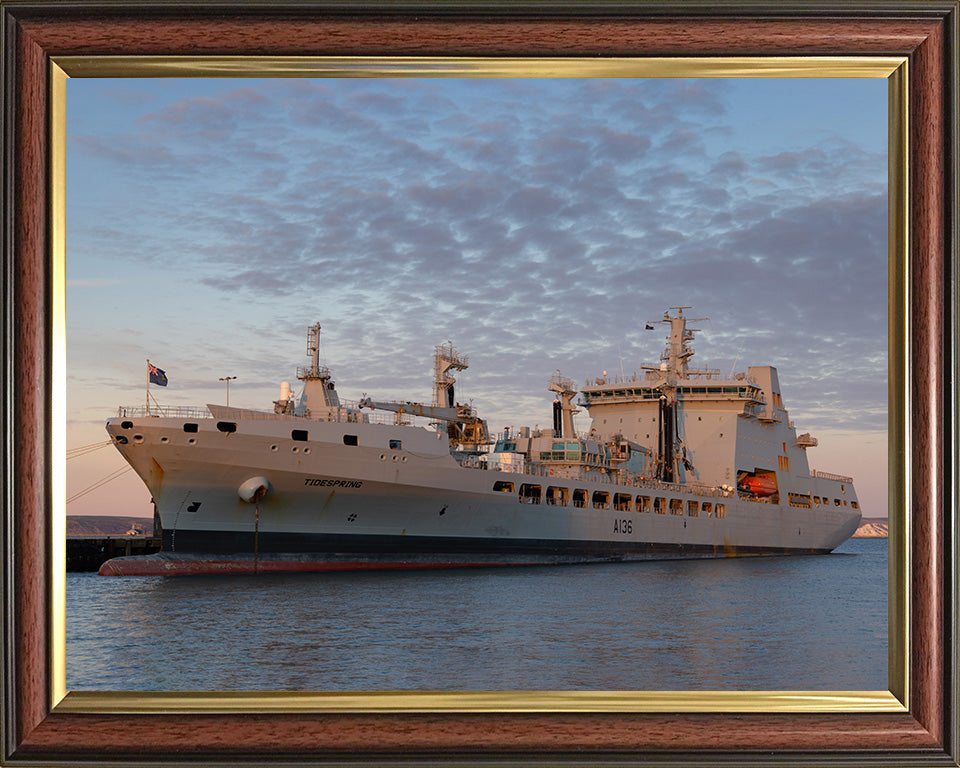 RFA Tidespring A136 | Photo Print | Framed Print | Tide class | Tanker | Royal Fleet Auxiliary Hampshire Prints