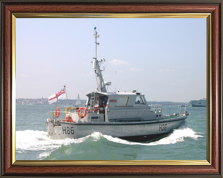 HMS Gleaner H86 Royal Navy Survey Motor Launch Photo Print or Framed Photo Print - Hampshire Prints