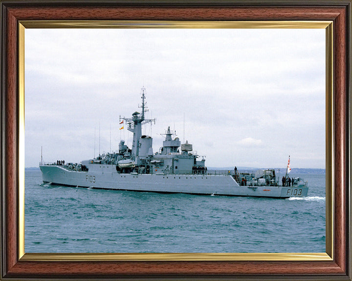 HMS Lowestoft F103 Royal Navy Rothesay class frigate Photo Print or Framed Print - Hampshire Prints