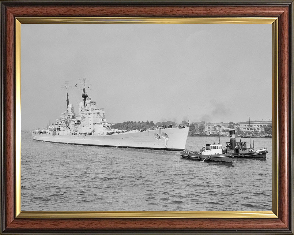 HMS Vanguard (23) Royal Navy fast battleship Photo Print or Framed Print - Hampshire Prints