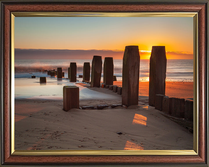 Walcott Beach Norfolk at sunset Photo Print - Canvas - Framed Photo Print - Hampshire Prints