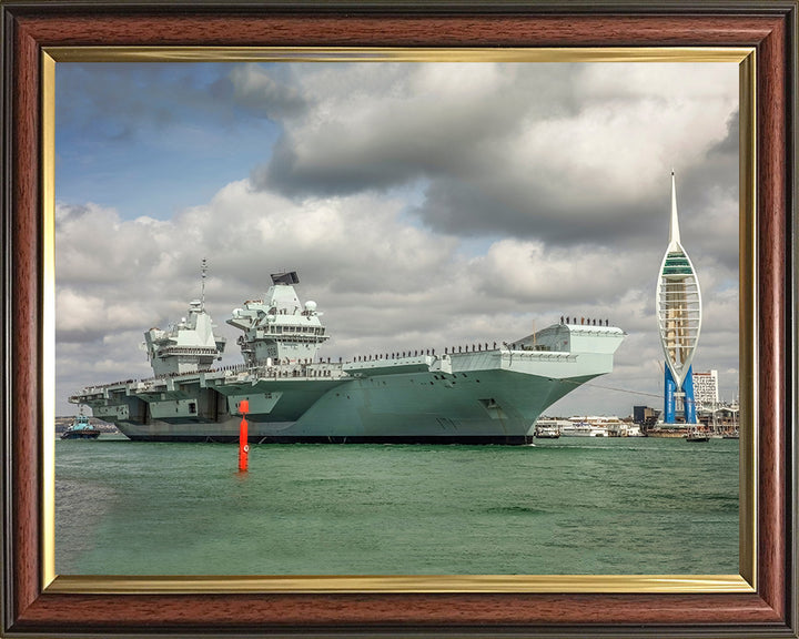 HMS Queen Elizabeth R08 Royal Navy Queen Elizabeth Class Aircraft Carrier Photo Print or Framed Print - Hampshire Prints