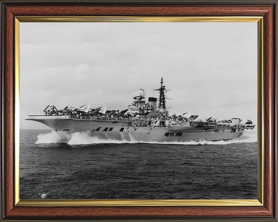 HMS Victorious R38 Royal Navy Illustrious class aircraft carrier Photo Print or Framed Print - Hampshire Prints