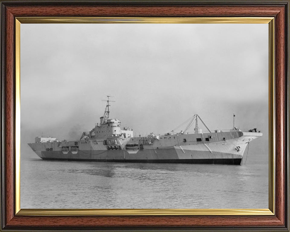 HMS Pioneer R76 Royal Navy Colossus class aircraft carrier Photo Print or Framed Print - Hampshire Prints