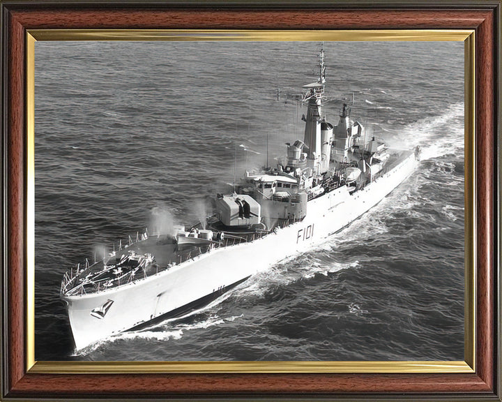 HMS Yarmouth F101 Royal Navy Rothesay class frigate Photo Print or Framed Print - Hampshire Prints