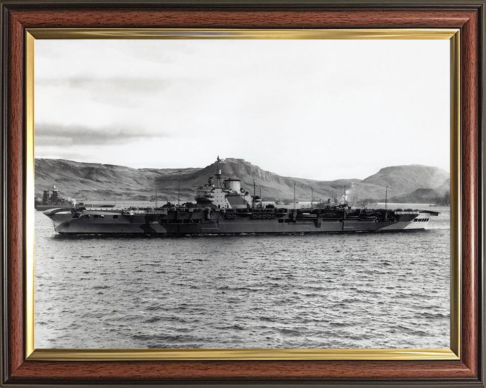 HMS Victorious R38 Royal Navy Illustrious class Aircraft Carrier Photo Print or Framed Print - Hampshire Prints