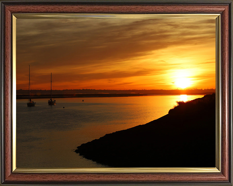 River Crouch Rochester Essex at sunset Photo Print - Canvas - Framed Photo Print - Hampshire Prints