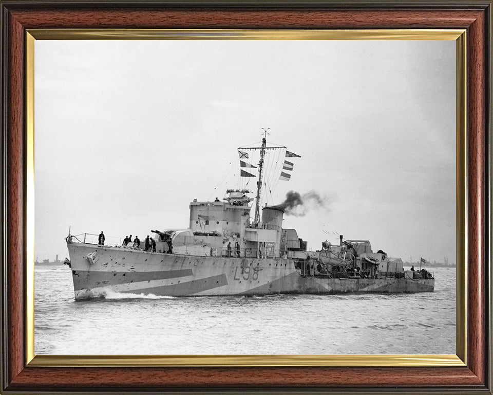 HMS Oakley L98 Royal Navy Hunt class destroyer Photo Print or Framed Print - Hampshire Prints