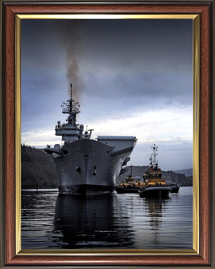 HMS Illustrious R06 Royal Navy Invincible class Aircraft Carrier Photo Print or Framed Print - Hampshire Prints