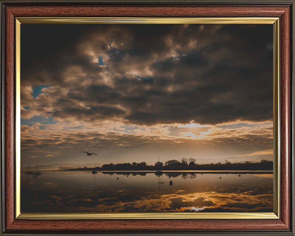 The River Exe Devon at sunset Photo Print - Canvas - Framed Photo Print - Hampshire Prints