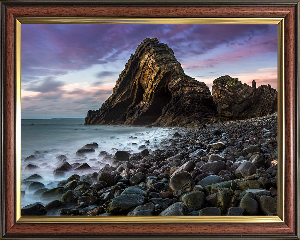 Blackchurch Rock Westward Ho! Devon at sunset Photo Print - Canvas - Framed Photo Print - Hampshire Prints
