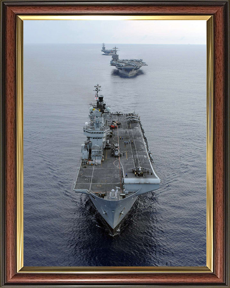 HMS Illustrious R06 Royal Navy Invincible class Aircraft Carrier Photo Print or Framed Print - Hampshire Prints