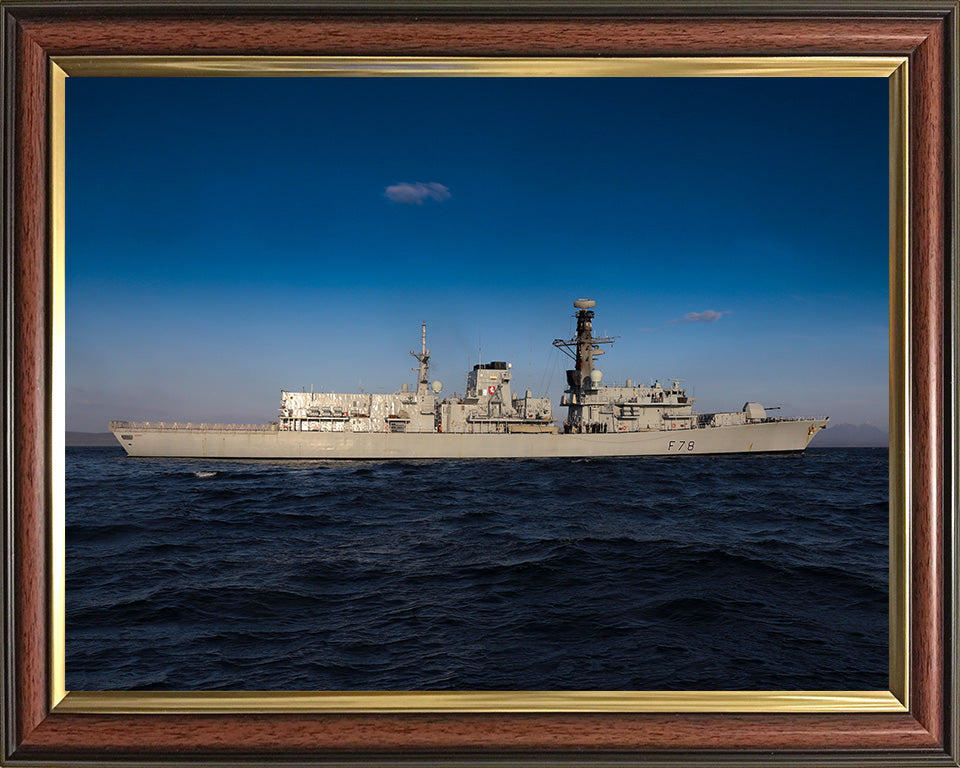 HMS Kent F78 Royal Navy Type 23 frigate Photo Print or Framed Print - Hampshire Prints