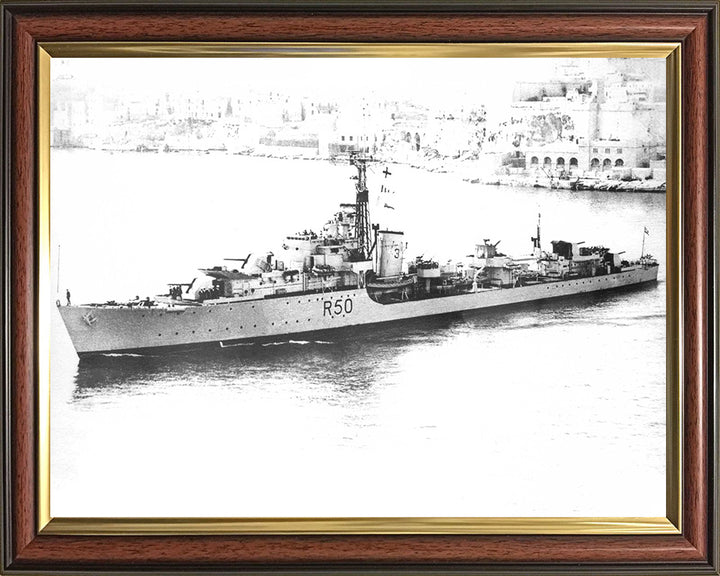 HMS Venus R50 (F50) Royal Navy Type 15 frigate Photo Print or Framed Print - Hampshire Prints