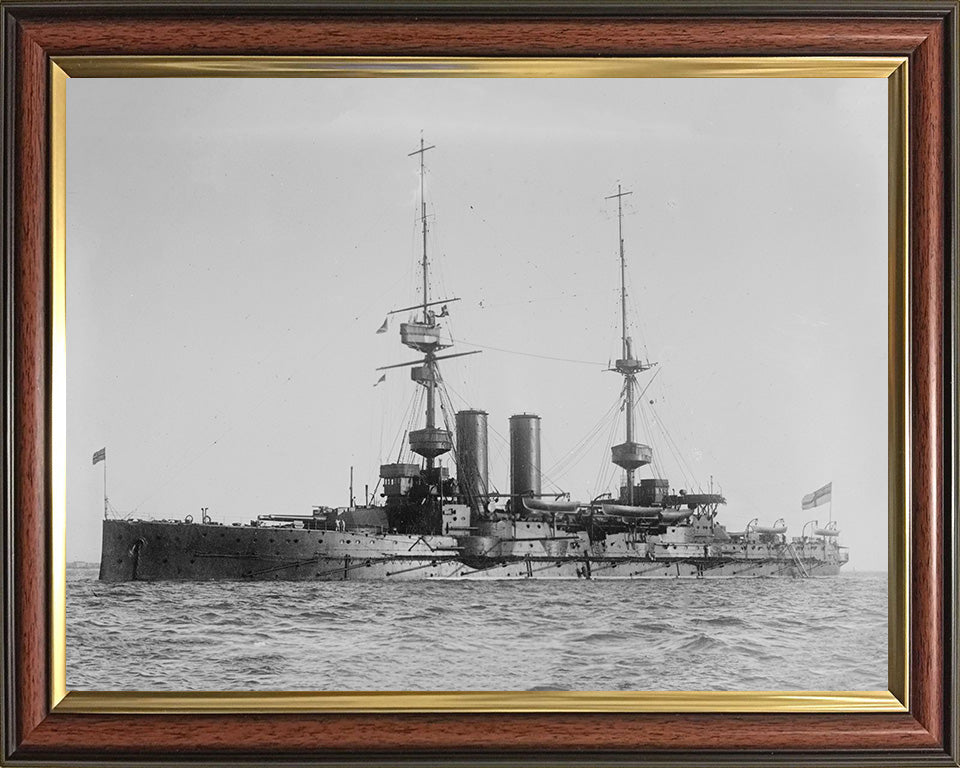 HMS Albemarle (1901) Royal Navy pre dreadnought Photo Print or Framed Print - Hampshire Prints