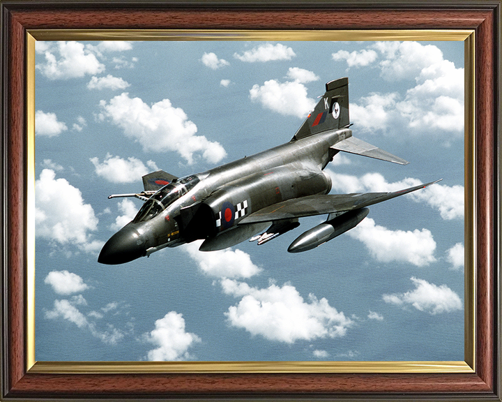 RAF RF-4 Phantom II Aircraft in flight | Photo Print | Framed Print | Military | Aircraft | Royal Air Force | Wall Art | Home Decor | Aviation | Photography Hampshire Prints 10 x 8 Classic Frame No