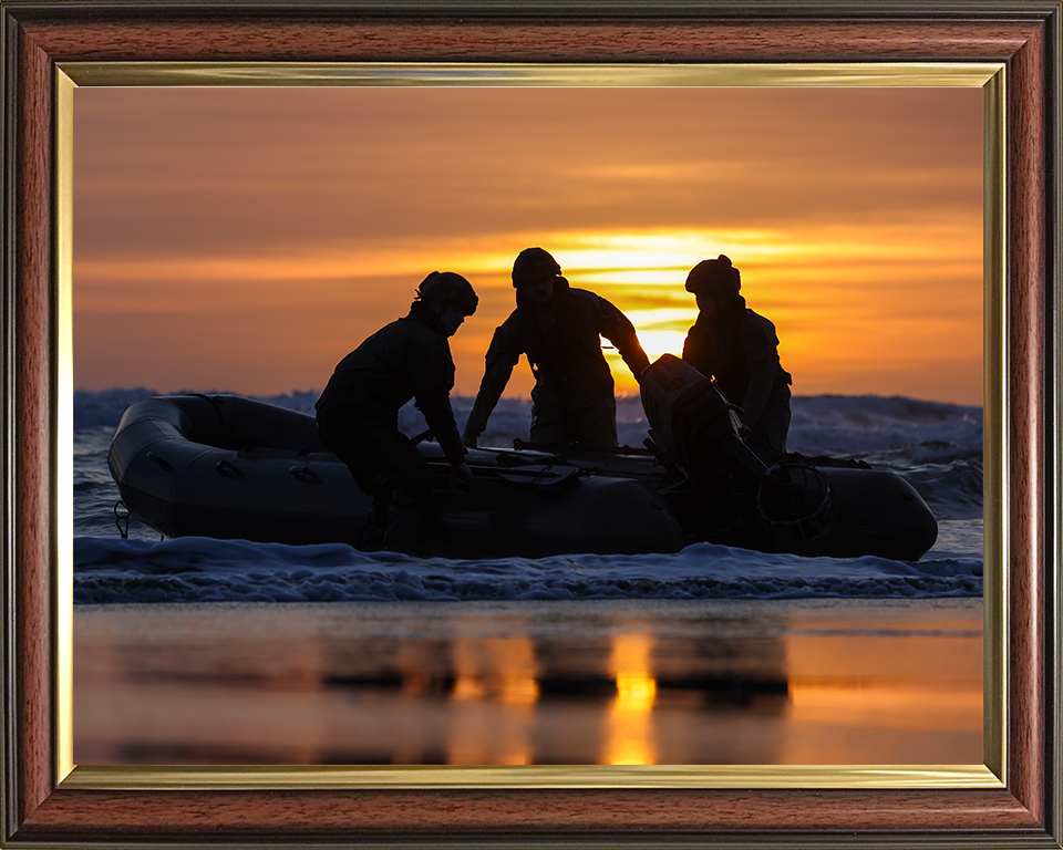 Royal Marines beach Landing at sunset | Photo Print | Framed Print | Military | 47 Commando | Wall Art | Decor | Royal Marines | Photography | RM Hampshire Prints