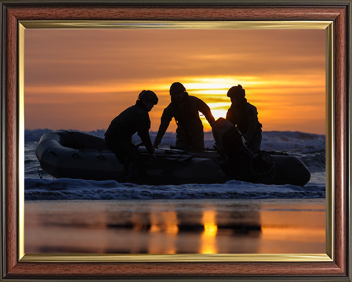 Royal Marines beach Landing at sunset | Photo Print | Framed Print | Military | 47 Commando | Wall Art | Decor | Royal Marines | Photography | RM Hampshire Prints