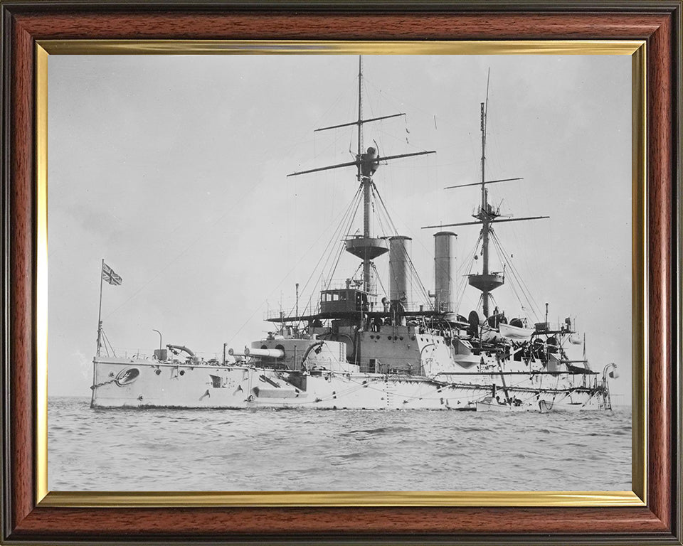 HMS Hood (1859) Royal Navy cruiser Photo Print or Framed Photo Print - Hampshire Prints