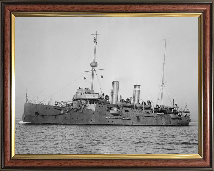 HMS Bonaventure (1892) Royal Navy  Astraea class cruiser Photo Print or Framed Photo Print - Hampshire Prints