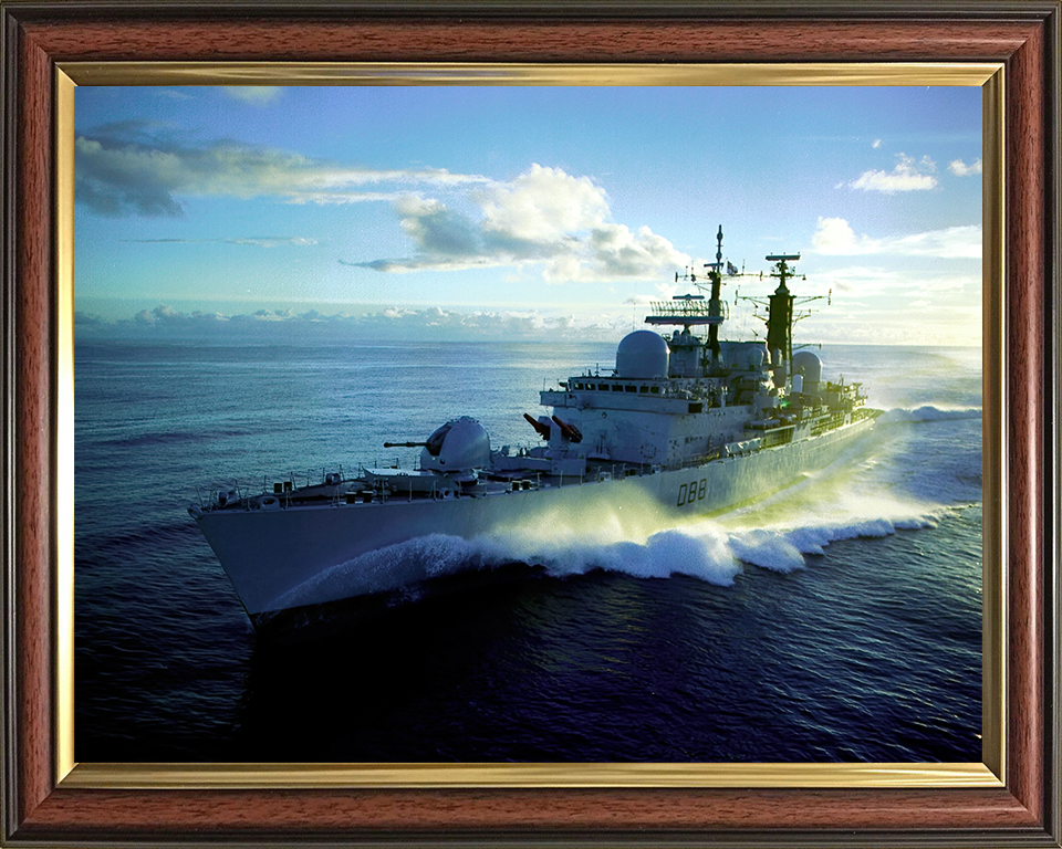 HMS Glasgow D88 Royal Navy Type 42 Destroyer Photo Print or Framed Print - Hampshire Prints