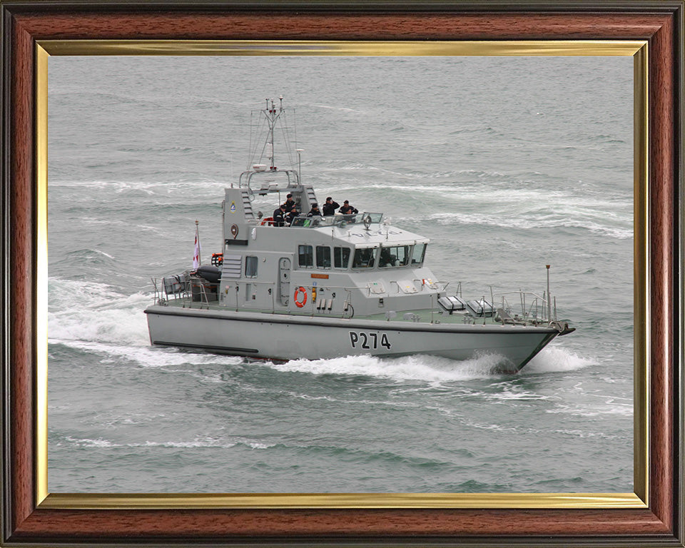 HMS Tracker P274 Royal Navy Archer Class P2000 Patrol Vessel Photo Print or Framed Photo Print - Hampshire Prints