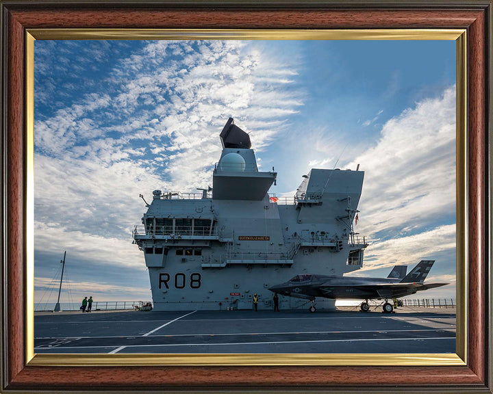 HMS Queen Elizabeth R08 Royal Navy Queen Elizabeth Class Aircraft Carrier Photo Print or Framed Print - Hampshire Prints