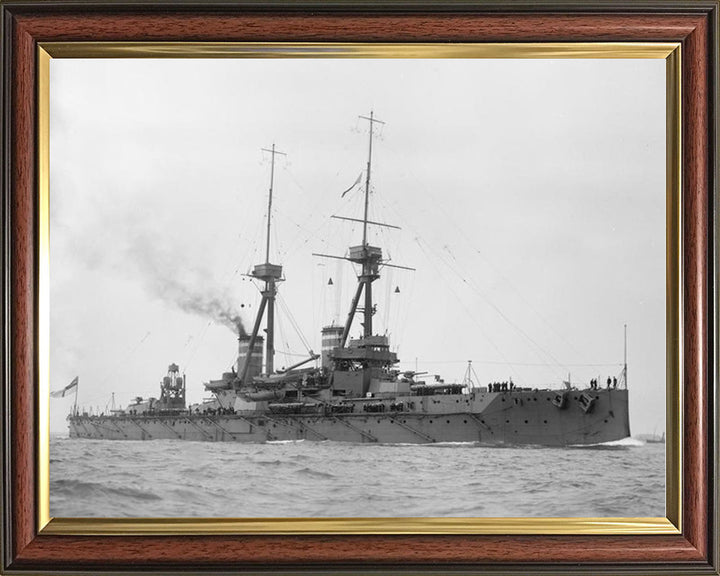 HMS Temeraire (1907) Royal Navy Bellerophon class dreadnought battleship Photo Print or Framed Print - Hampshire Prints