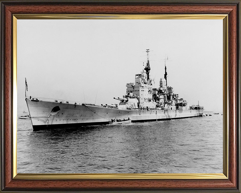 HMS Vanguard (23) Royal Navy fast battleship Photo Print or Framed Print - Hampshire Prints