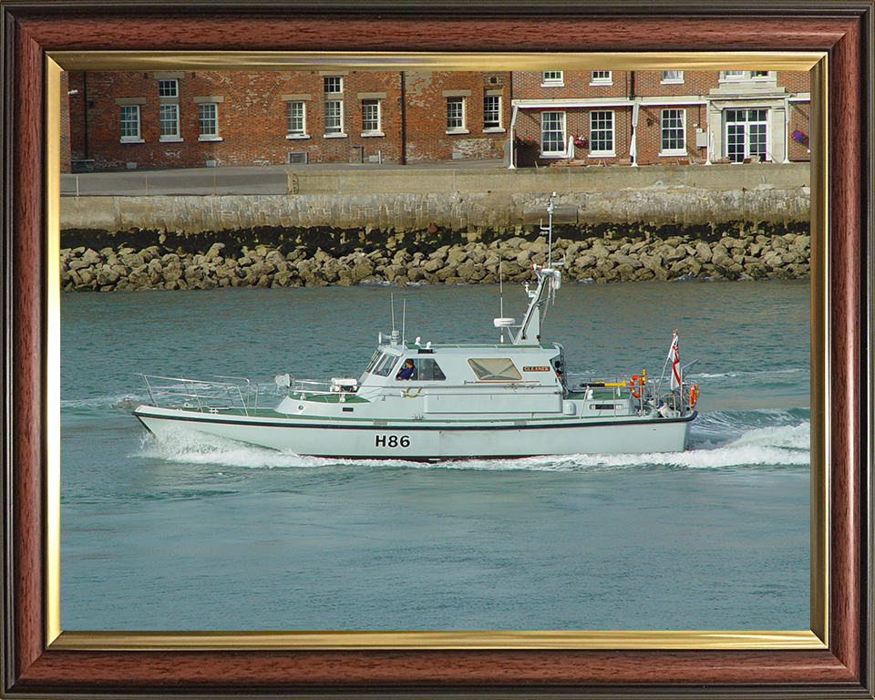 HMS Gleaner H86 Royal Navy Survey Motor Launch Photo Print or Framed Photo Print - Hampshire Prints