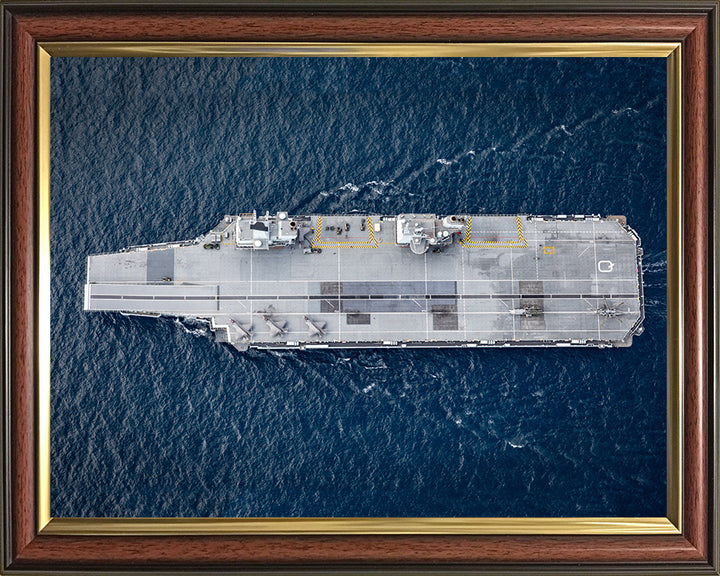 HMS Queen Elizabeth R08 Royal Navy Queen Elizabeth Class Aircraft Carrier Photo Print or Framed Print - Hampshire Prints