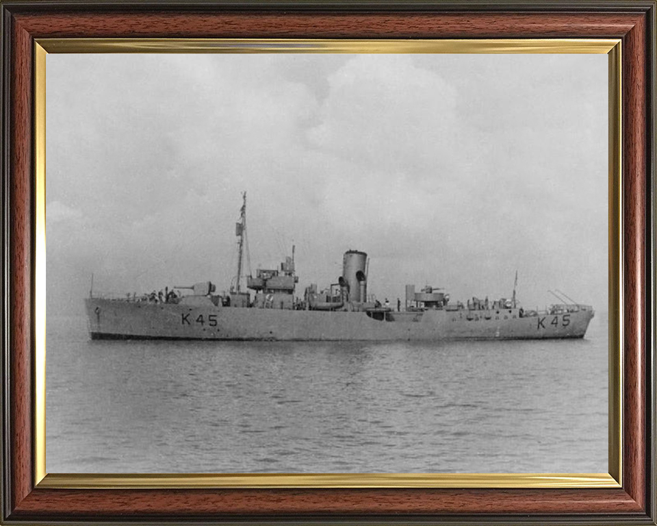 HMS Convolvulus K45 Royal Navy Flower class corvette Photo Print or Framed Print - Hampshire Prints