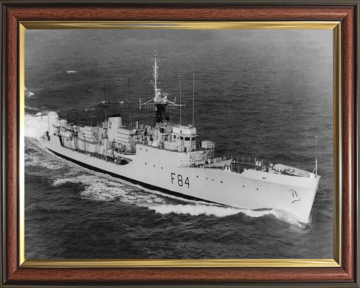 HMS Exmouth F84 Royal Navy Blackwood class frigate Photo Print or Framed Print - Hampshire Prints