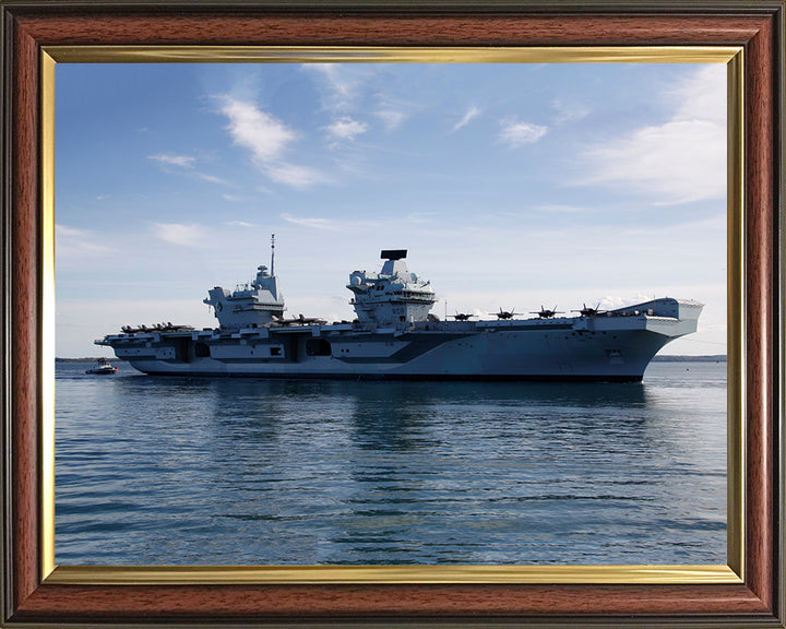 HMS Queen Elizabeth R08 Royal Navy Queen Elizabeth Class Aircraft Carrier Photo Print or Framed Print - Hampshire Prints