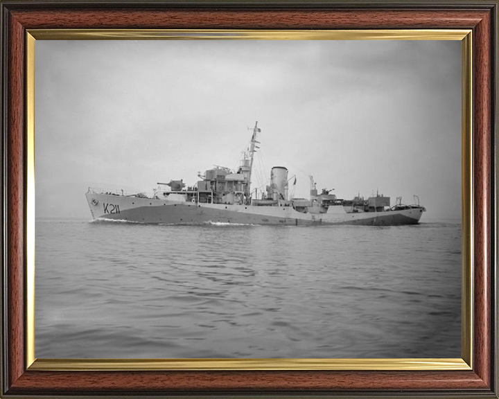 HMS Snowflake K211 Royal Navy Flower class corvette Photo Print or Framed Print - Hampshire Prints