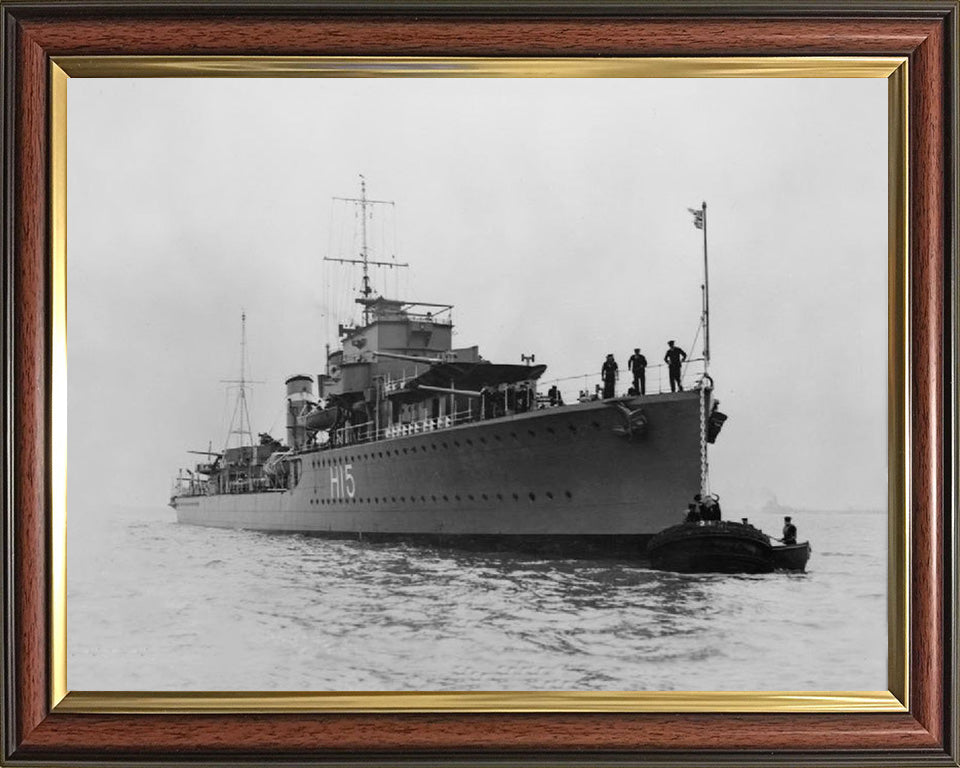 HMS Esk H15 Royal Navy E Class destroyer Photo Print or Framed Print - Hampshire Prints