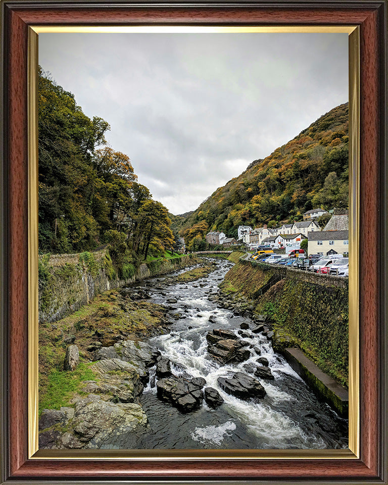 River flowing through Lynmouth Devon Photo Print - Canvas - Framed Photo Print - Hampshire Prints