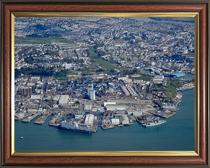 HMNB Plymouth (Devonport) Aerial Photo Print or Framed Photo Print - Hampshire Prints