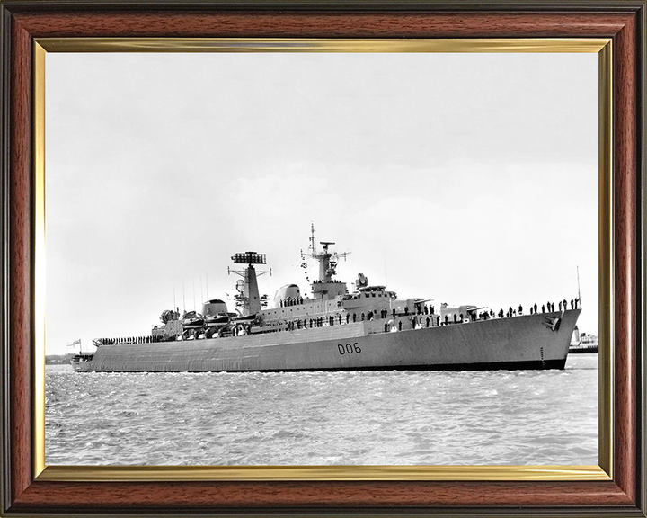 HMS Hampshire D06 Royal Navy County class destroyer Photo Print or Framed Print - Hampshire Prints