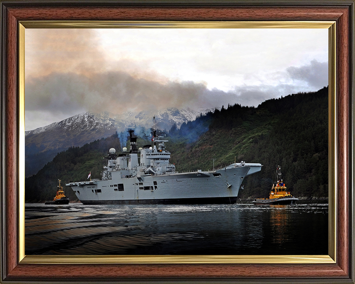 HMS Illustrious R06 Royal Navy Invincible class Aircraft Carrier Photo Print or Framed Print - Hampshire Prints