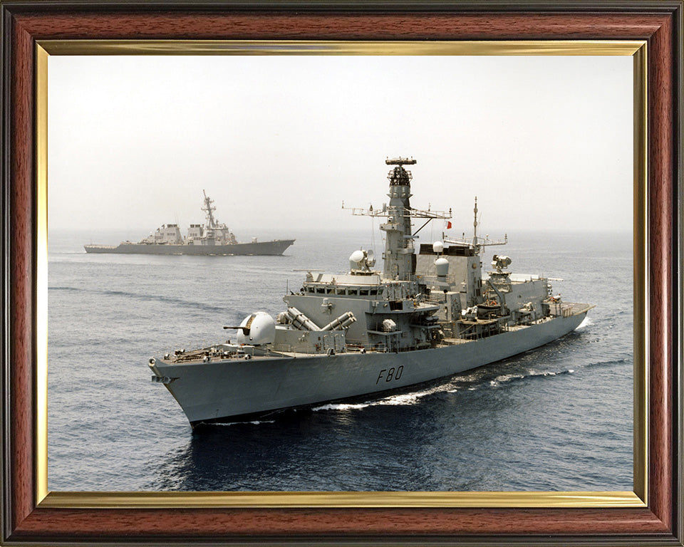 HMS Grafton F80 Royal Navy type 23 Frigate Photo Print or Framed Print - Hampshire Prints