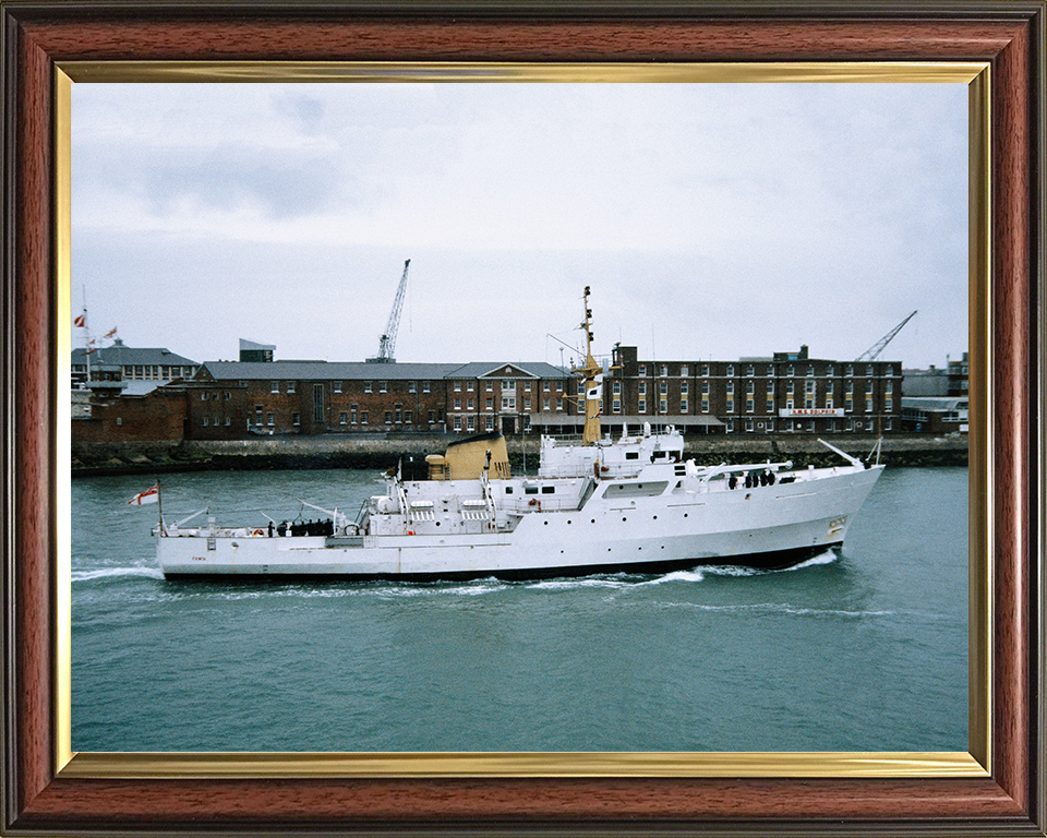 HMS Fawn A325 Royal Navy Bulldog class ship Photo Print or Framed Print - Hampshire Prints