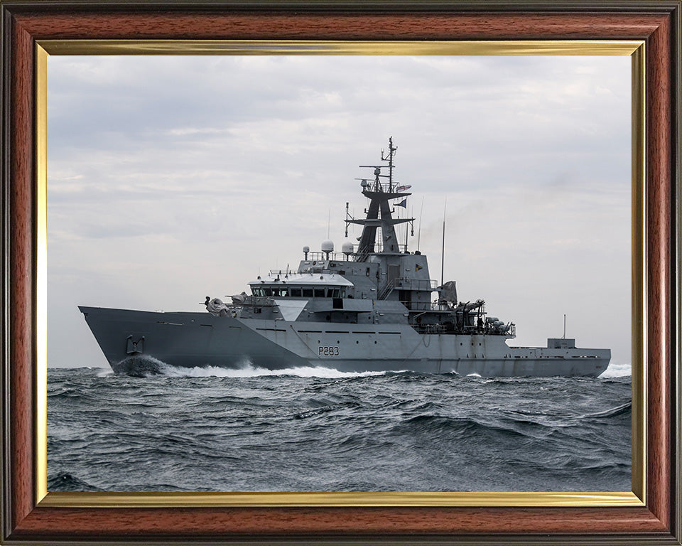 HMS Mersey P283 Royal Navy River Class patrol vessel Photo Print or Framed Photo Print - Hampshire Prints