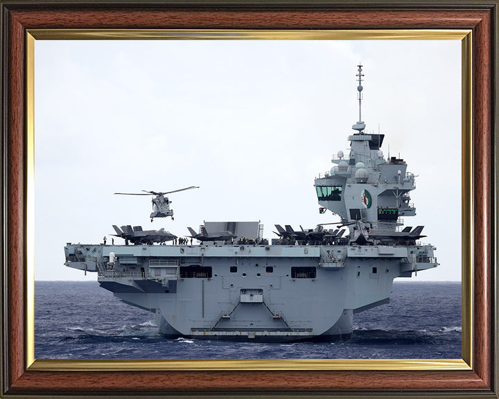 HMS Queen Elizabeth R08 Royal Navy Queen Elizabeth Class Aircraft Carrier Photo Print or Framed Print - Hampshire Prints