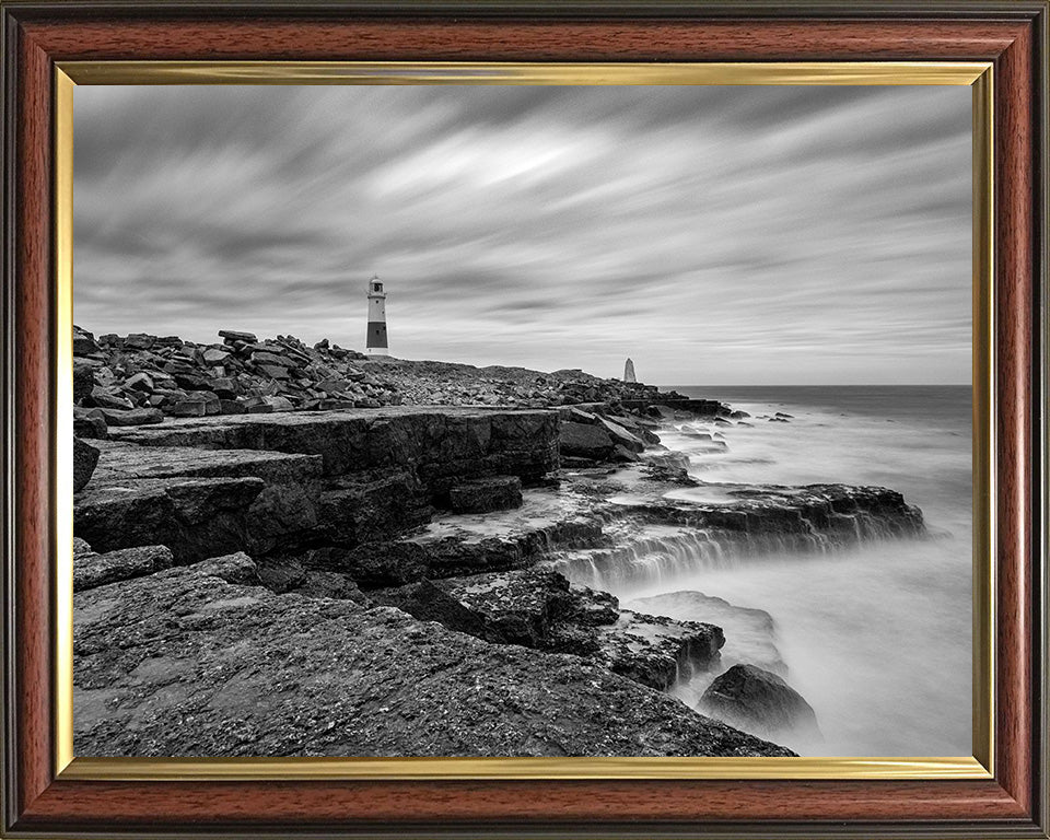 Portland Bill Lighthouse Dorset black and white Photo Print - Canvas - Framed Photo Print - Hampshire Prints