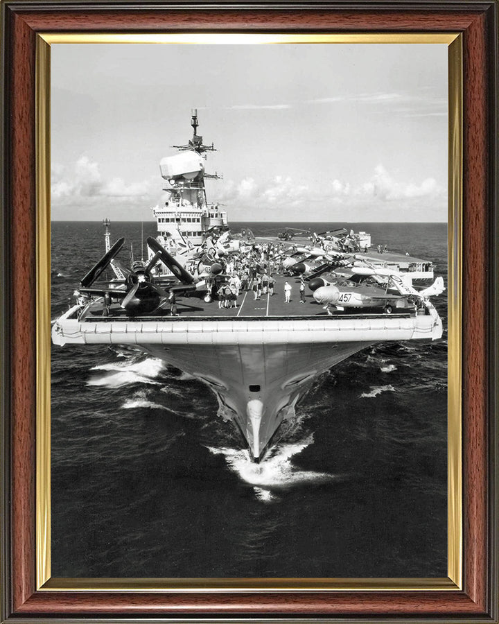 HMS Victorious R38 Royal Navy Illustrious class aircraft carrier Photo Print or Framed Print - Hampshire Prints