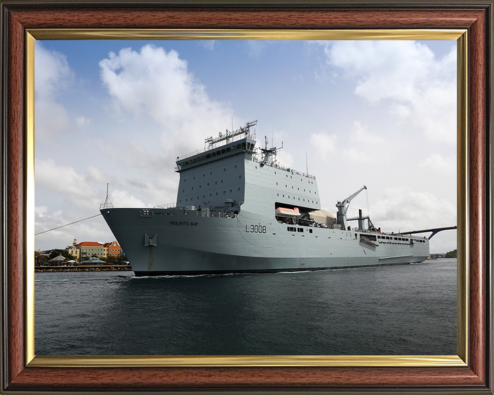 RFA Mounts Bay L3008 | Photo Print | Framed Print | Bay Class | Auxiliary Dock | Royal Fleet Auxiliary Hampshire Prints