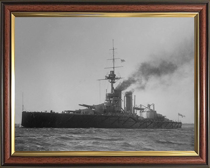 HMS Audacious 1912 Royal Navy King George V class battleship Photo Print or Framed Print - Hampshire Prints